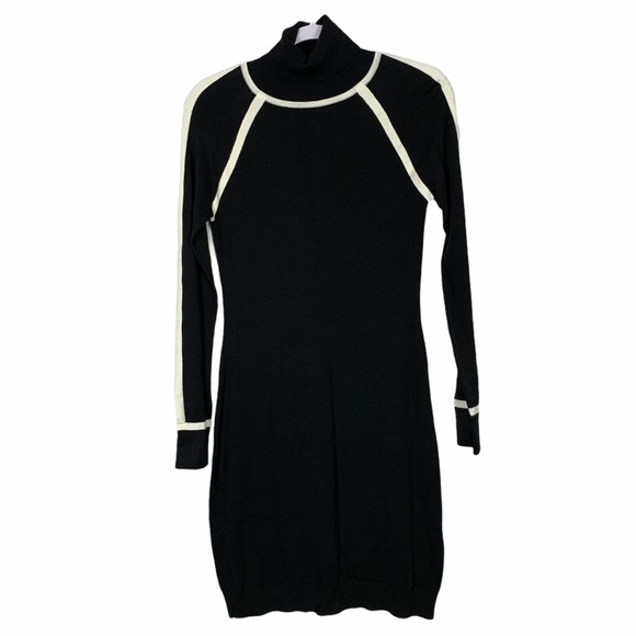 bodycon turtleneck sweater dress